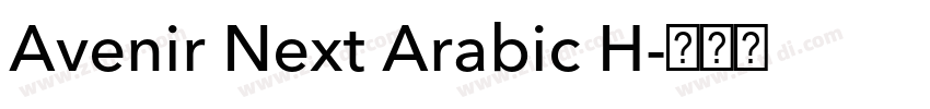 Avenir Next Arabic H字体转换